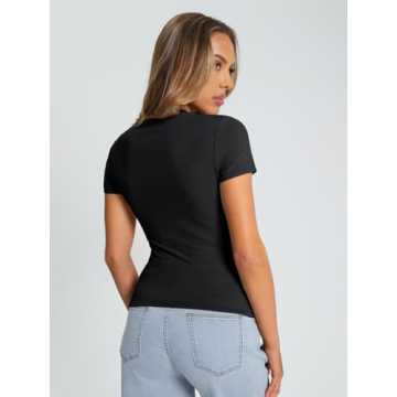 Trendy Queen Women's Slim Fit Summer Basic T Shirts