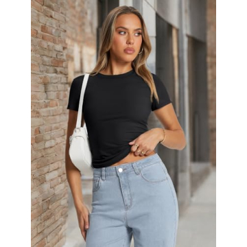 Trendy Queen Women's Slim Fit Summer Basic T Shirts