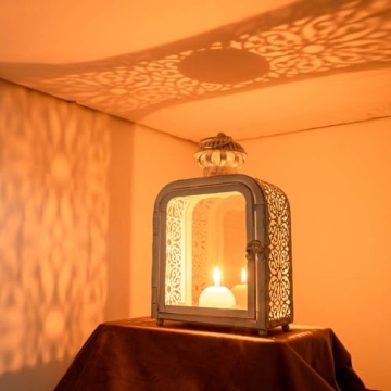 Vintage Decorative Candle Lantern for Indoor Outdoor Use