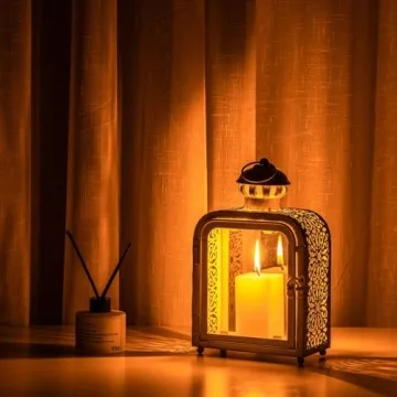 Vintage Decorative Candle Lantern for Indoor Outdoor Use