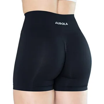 AUROLA Dream Collection Women's High Waist Workout Shorts - Flattering, Ultra-Stretch Seamless Athle...