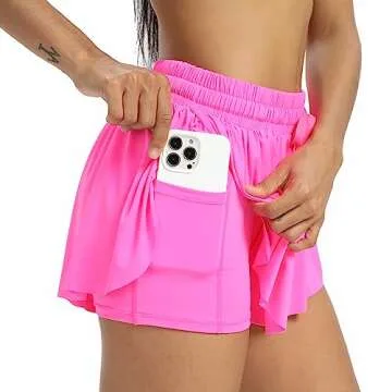 Flowy Athletic Shorts for Women - Gym & Yoga Wear