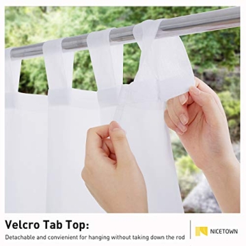 Elegant Waterproof Outdoor Sheer Curtain for Patios