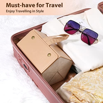 Muf 5-Slot Travel Sunglass Organizer, Leather Case
