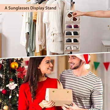 Muf 5-Slot Travel Sunglass Organizer, Leather Case