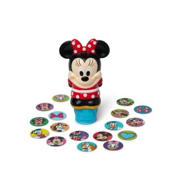 Melissa & Doug Sticker Wow!™ 24-Page Activity Pad and Sticker Stamper, 300 Stickers, Arts and Crafts Fidget Toy Collectible Character – Disney Minnie Mouse