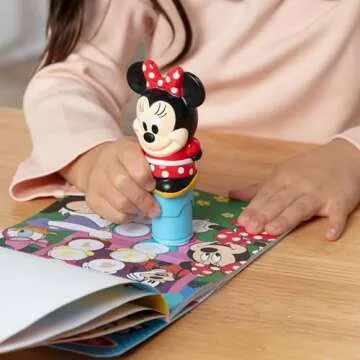 Melissa & Doug Sticker Wow!™ 24-Page Activity Pad and Sticker Stamper, 300 Stickers, Arts and Crafts Fidget Toy Collectible Character – Disney Minnie Mouse