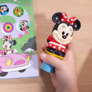 Melissa & Doug Sticker Wow!™ 24-Page Activity Pad and Sticker Stamper, 300 Stickers, Arts and Crafts Fidget Toy Collectible Character – Disney Minnie Mouse