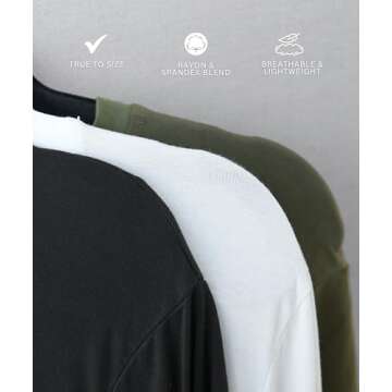 Ekko Men's T-Shirts, Fitted, Scoop Neck, Cotton Spandex Blend Apparel for Men, Mens Shirts, Basic Shirts for Men, Lightweight Mens T-Shirts for Everyday Wear, Made in America, XL, Army Green