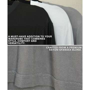 Ekko Men's T-Shirts, Fitted, Scoop Neck, Cotton Spandex Blend Apparel for Men, Mens Shirts, Basic Shirts for Men, Lightweight Mens T-Shirts for Everyday Wear, Made in America, XL, Army Green