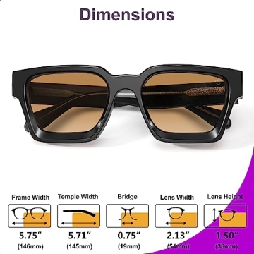 VISOONE River Sunglasses with 100% UV400 Protection