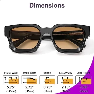 VISOONE River Sunglasses with 100% UV400 Protection