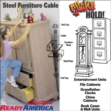 Quakehold Furniture Cable 7 Inch - Ultimate Safety Solution