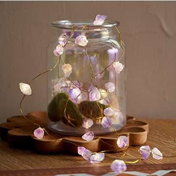 Enchanting Nature Amethyst Crystal String Lights