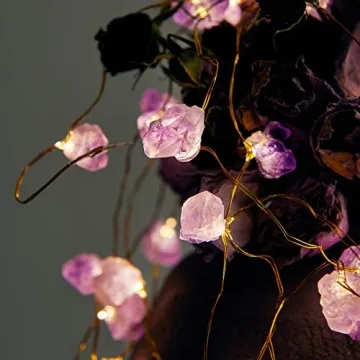 Enchanting Nature Amethyst Crystal String Lights