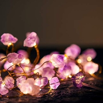 Enchanting Nature Amethyst Crystal String Lights