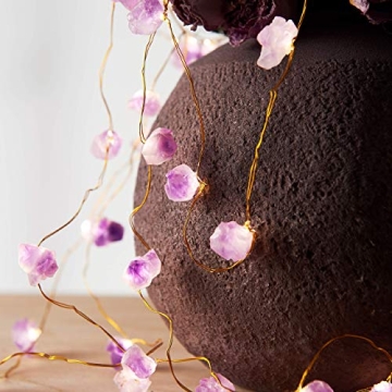 Enchanting Nature Amethyst Crystal String Lights