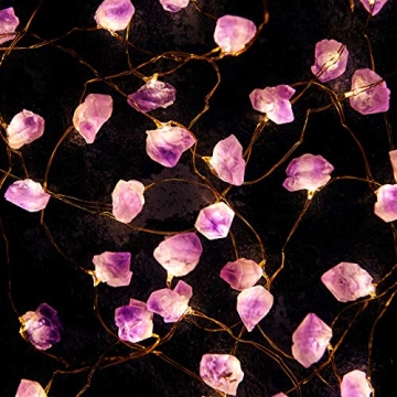 Enchanting Nature Amethyst Crystal String Lights