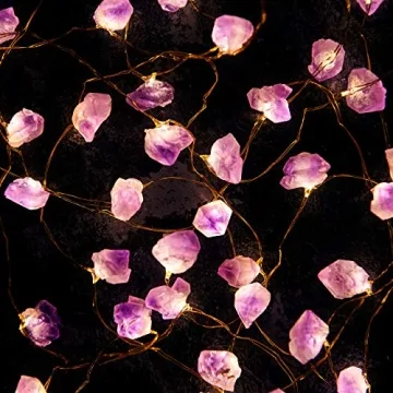 Enchanting Nature Amethyst Crystal String Lights