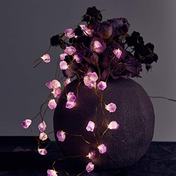 Enchanting Nature Amethyst Crystal String Lights