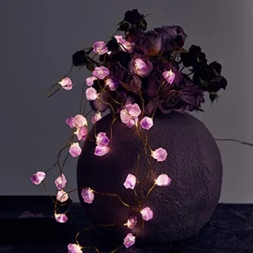 Enchanting Nature Amethyst Crystal String Lights