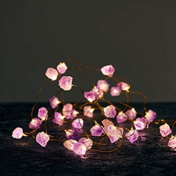 Enchanting Nature Amethyst Crystal String Lights