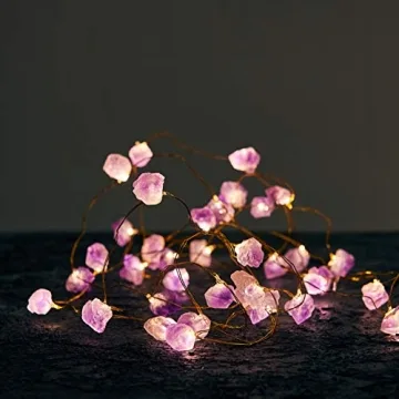 Enchanting Nature Amethyst Crystal String Lights