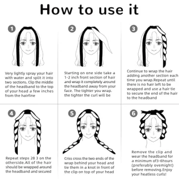 Heatless Small Hair Curler Set for Healthy Curls