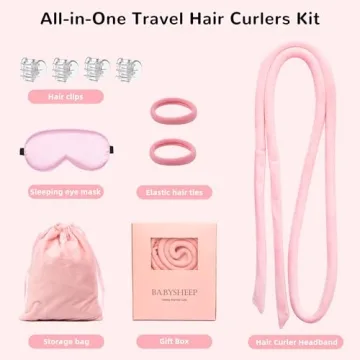 Heatless Small Hair Curler Set for Healthy Curls