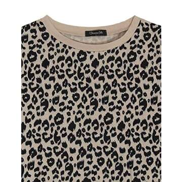 BMJL Women's Cute Leopard Print Long Sleeve Shirt