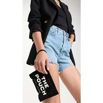 Marc Jacobs Women's Terry Traveler Pouch, Black, One Size