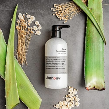 Anthony Glycolic Facial Cleanser for Men - Exfoliate & Hydrate