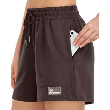 MIRITY Women's Athletic Sweat Shorts - Comfortable & Stylish
