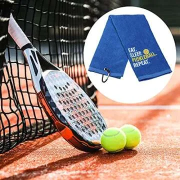 Buy LEVLO Pickleball Towel for Sports Lovers - Fun & Soft Gift