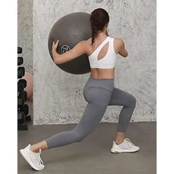 YOGASASA One Shoulder Sports Bra for Women Workout Bras Sexy Cute Yoga Bra Medium Support,White