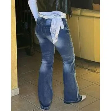 PEIHOT Boot Cut Jeans for Women Butt Lifting Stretch Denim