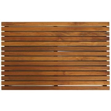 Bare Decor Zen Spa Shower or Door Mat in Solid Teak Wood