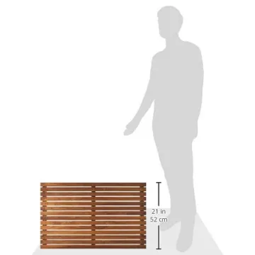 Luxury Teak Wood Shower Mat for Spa Experience