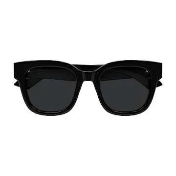 Gucci Women's Oversized Square Sunglasses, Shiny Black, One Size