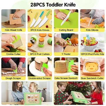 Kids Cooking Knife Set for Safe Culinary Fun
