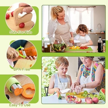 Kids Cooking Knife Set for Safe Culinary Fun