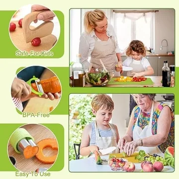 Kids Cooking Knife Set for Safe Culinary Fun
