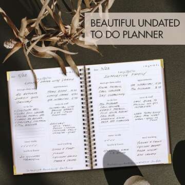 Beautiful To Do List Notebook - Aesthetic Daily Planner to Easily Organize Your Tasks And Boost Prod...