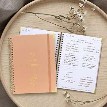 Stylish Undated To Do List Notebook for Women