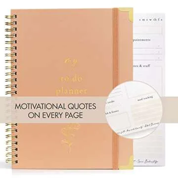Stylish Undated To Do List Notebook for Women
