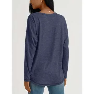 AUTOMET Women's Oversized Tunic Tops for Fall Fashion