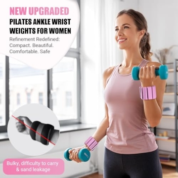Adjustable 2 lb Wrist and Ankle Weights for Women