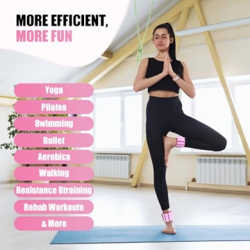 Adjustable 2 lb Wrist and Ankle Weights for Women