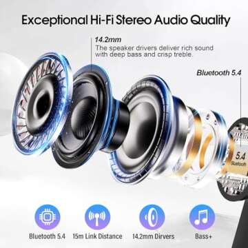 Wireless Earbuds with Touch Screen and ANC Noise Cancelling