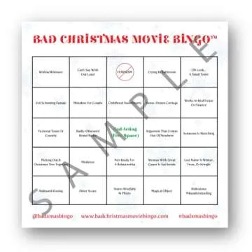 Bad Christmas Movie Bingo - A Hilariously Fun Holiday Game for All